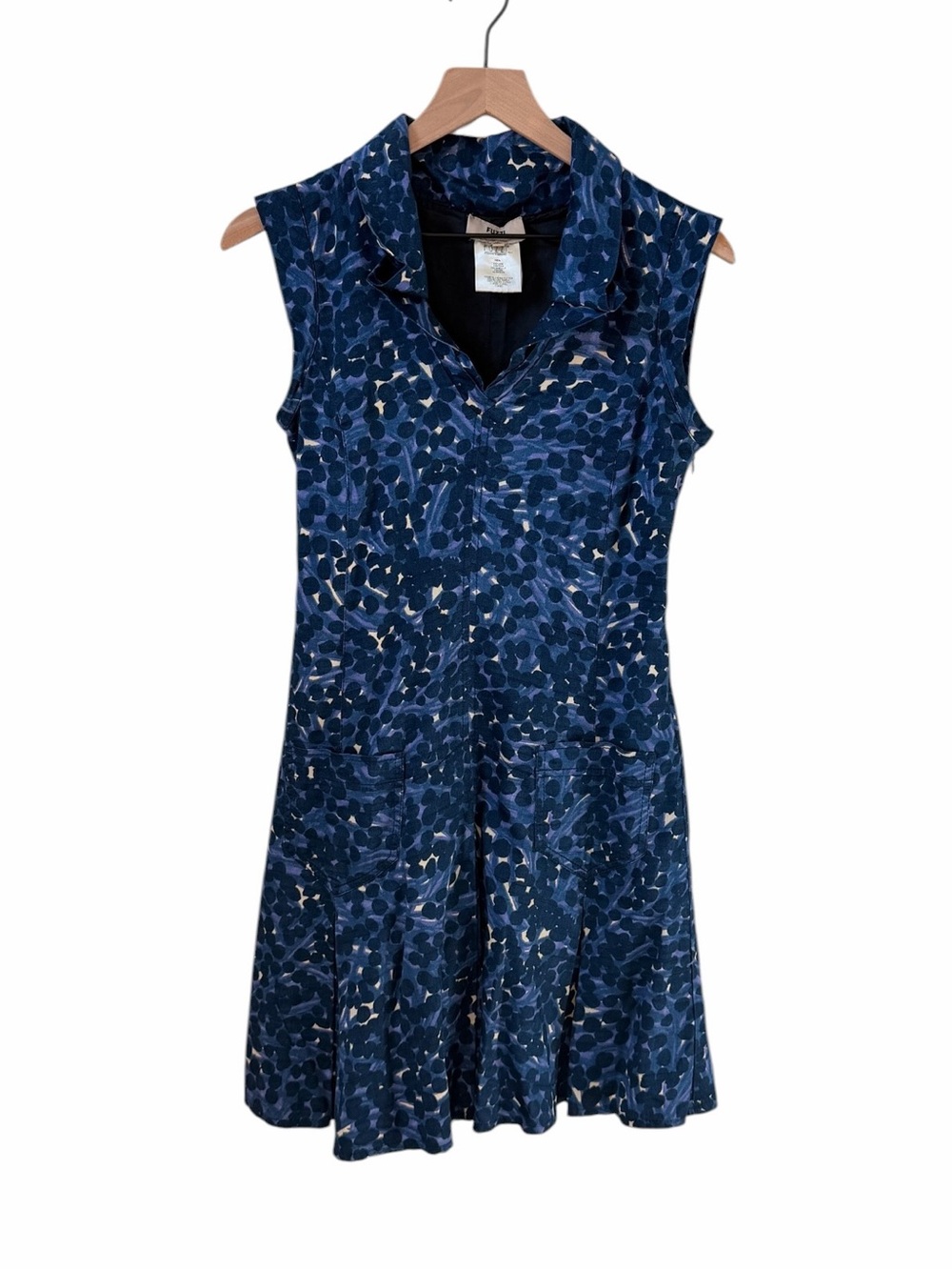 FUZZI 100% Cotton Leopard Print Mini Dress Size 42 / US Small
